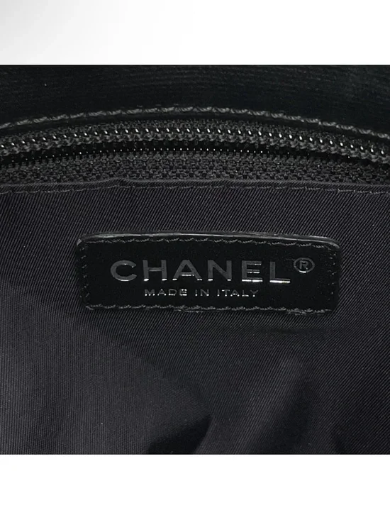 Chanel Paris Biarritz PM Matelassé Leather Black Tote Bag W/B/D - Picture 13 of 14